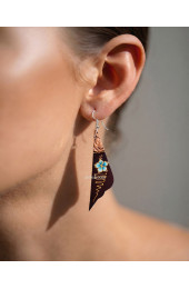 Hand Painted Wooden Earrings